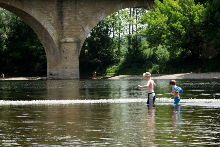 Frolicking in the dordogne river